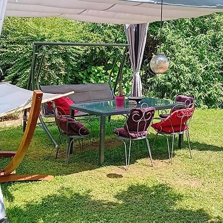Camping Under The Walnut In Your Own Tent On A Shared Lot And Shared Bathroom Laibach Exterior foto